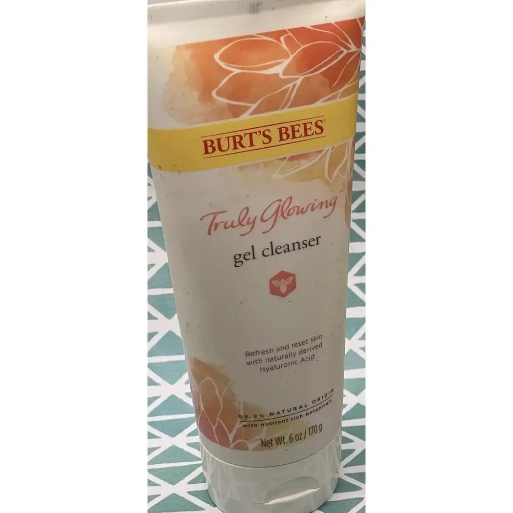Burt's Bees Truly Glowing GEL CLEANSER Hyaluronic Acid 6 Oz
